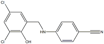 4-{[(3,5-dichloro-2-hydroxyphenyl)methyl]amino}benzonitrile 구조식 이미지