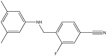 4-{[(3,5-dimethylphenyl)amino]methyl}-3-fluorobenzonitrile Structure