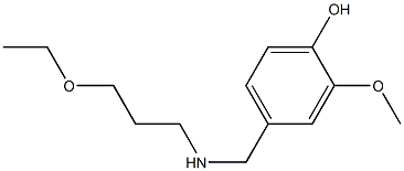 4-{[(3-ethoxypropyl)amino]methyl}-2-methoxyphenol 구조식 이미지