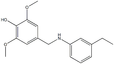 4-{[(3-ethylphenyl)amino]methyl}-2,6-dimethoxyphenol 구조식 이미지