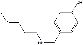 4-{[(3-methoxypropyl)amino]methyl}phenol Structure