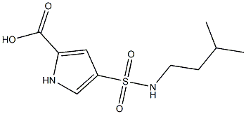 4-{[(3-methylbutyl)amino]sulfonyl}-1H-pyrrole-2-carboxylic acid 구조식 이미지