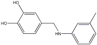 4-{[(3-methylphenyl)amino]methyl}benzene-1,2-diol 구조식 이미지