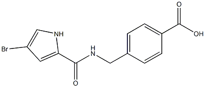 4-{[(4-bromo-1H-pyrrol-2-yl)formamido]methyl}benzoic acid 구조식 이미지