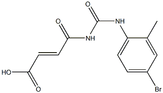 4-{[(4-bromo-2-methylphenyl)carbamoyl]amino}-4-oxobut-2-enoic acid Structure