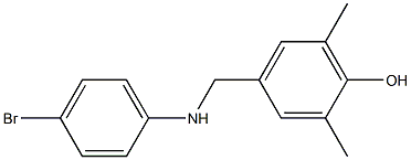 4-{[(4-bromophenyl)amino]methyl}-2,6-dimethylphenol 구조식 이미지
