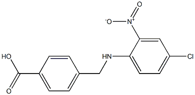 4-{[(4-chloro-2-nitrophenyl)amino]methyl}benzoic acid 구조식 이미지