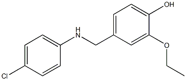 4-{[(4-chlorophenyl)amino]methyl}-2-ethoxyphenol 구조식 이미지