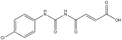 4-{[(4-chlorophenyl)carbamoyl]amino}-4-oxobut-2-enoic acid Structure