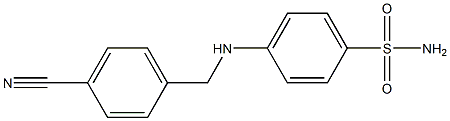 4-{[(4-cyanophenyl)methyl]amino}benzene-1-sulfonamide Structure