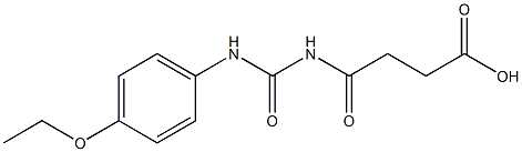 4-{[(4-ethoxyphenyl)carbamoyl]amino}-4-oxobutanoic acid 구조식 이미지