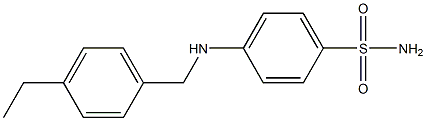 4-{[(4-ethylphenyl)methyl]amino}benzene-1-sulfonamide 구조식 이미지