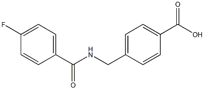 4-{[(4-fluorophenyl)formamido]methyl}benzoic acid Structure