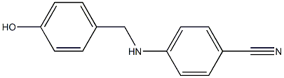 4-{[(4-hydroxyphenyl)methyl]amino}benzonitrile Structure
