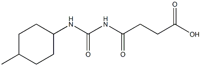 4-{[(4-methylcyclohexyl)carbamoyl]amino}-4-oxobutanoic acid 구조식 이미지