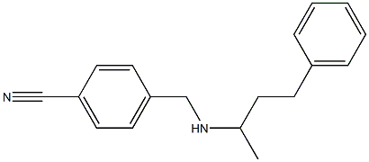 4-{[(4-phenylbutan-2-yl)amino]methyl}benzonitrile 구조식 이미지