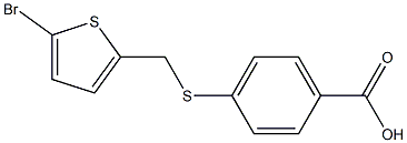 4-{[(5-bromothiophen-2-yl)methyl]sulfanyl}benzoic acid 구조식 이미지