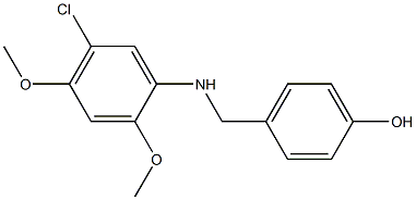 4-{[(5-chloro-2,4-dimethoxyphenyl)amino]methyl}phenol 구조식 이미지