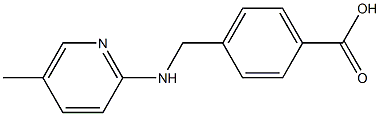 4-{[(5-methylpyridin-2-yl)amino]methyl}benzoic acid 구조식 이미지