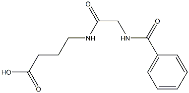 4-{[(benzoylamino)acetyl]amino}butanoic acid Structure