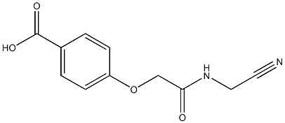 4-{[(cyanomethyl)carbamoyl]methoxy}benzoic acid Structure