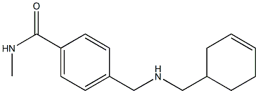 4-{[(cyclohex-3-en-1-ylmethyl)amino]methyl}-N-methylbenzamide 구조식 이미지