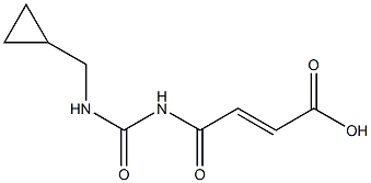 4-{[(cyclopropylmethyl)carbamoyl]amino}-4-oxobut-2-enoic acid Structure