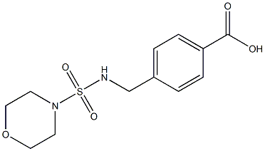 4-{[(morpholine-4-sulfonyl)amino]methyl}benzoic acid Structure