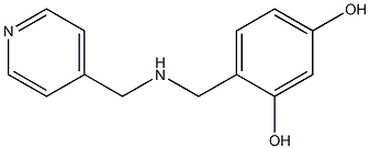 4-{[(pyridin-4-ylmethyl)amino]methyl}benzene-1,3-diol 구조식 이미지