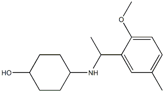 4-{[1-(2-methoxy-5-methylphenyl)ethyl]amino}cyclohexan-1-ol 구조식 이미지