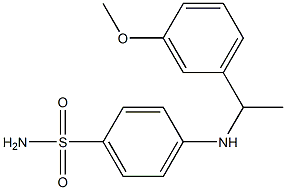 4-{[1-(3-methoxyphenyl)ethyl]amino}benzene-1-sulfonamide Structure