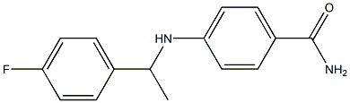 4-{[1-(4-fluorophenyl)ethyl]amino}benzamide Structure