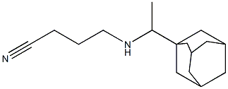 4-{[1-(adamantan-1-yl)ethyl]amino}butanenitrile Structure