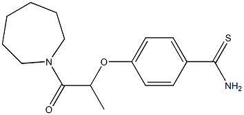 4-{[1-(azepan-1-yl)-1-oxopropan-2-yl]oxy}benzene-1-carbothioamide Structure