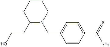 4-{[2-(2-hydroxyethyl)piperidin-1-yl]methyl}benzenecarbothioamide Structure