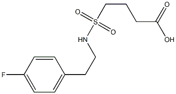 4-{[2-(4-fluorophenyl)ethyl]sulfamoyl}butanoic acid 구조식 이미지