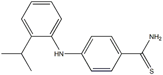 4-{[2-(propan-2-yl)phenyl]amino}benzene-1-carbothioamide Structure