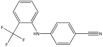 4-{[2-(trifluoromethyl)phenyl]amino}benzonitrile Structure