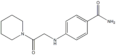 4-{[2-oxo-2-(piperidin-1-yl)ethyl]amino}benzamide 구조식 이미지