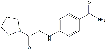 4-{[2-oxo-2-(pyrrolidin-1-yl)ethyl]amino}benzamide Structure