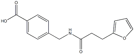 4-{[3-(furan-2-yl)propanamido]methyl}benzoic acid Structure