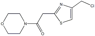 4-{[4-(chloromethyl)-1,3-thiazol-2-yl]acetyl}morpholine Structure