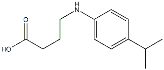 4-{[4-(propan-2-yl)phenyl]amino}butanoic acid 구조식 이미지