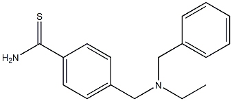 4-{[benzyl(ethyl)amino]methyl}benzene-1-carbothioamide Structure