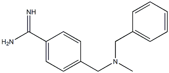 4-{[benzyl(methyl)amino]methyl}benzenecarboximidamide 구조식 이미지