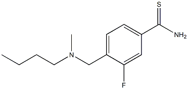 4-{[butyl(methyl)amino]methyl}-3-fluorobenzenecarbothioamide Structure