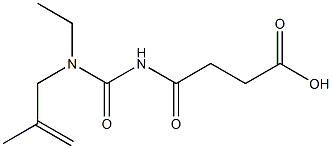 4-{[ethyl(2-methylprop-2-en-1-yl)carbamoyl]amino}-4-oxobutanoic acid Structure