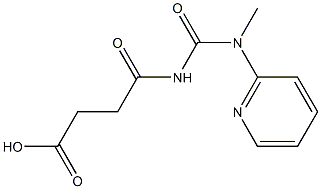 4-{[methyl(pyridin-2-yl)carbamoyl]amino}-4-oxobutanoic acid Structure