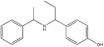 4-{1-[(1-phenylethyl)amino]propyl}phenol 구조식 이미지