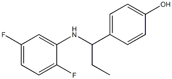 4-{1-[(2,5-difluorophenyl)amino]propyl}phenol 구조식 이미지